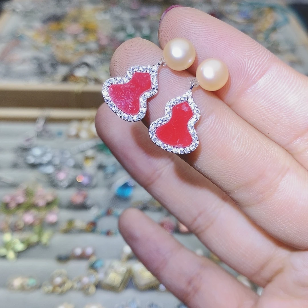 【闪购商品】托帕石耳饰银S925镶嵌