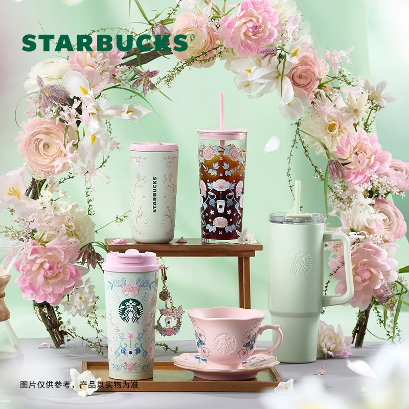 【热卖合集】星巴克杯子春日花系列家用创意水杯合集个性简约水杯