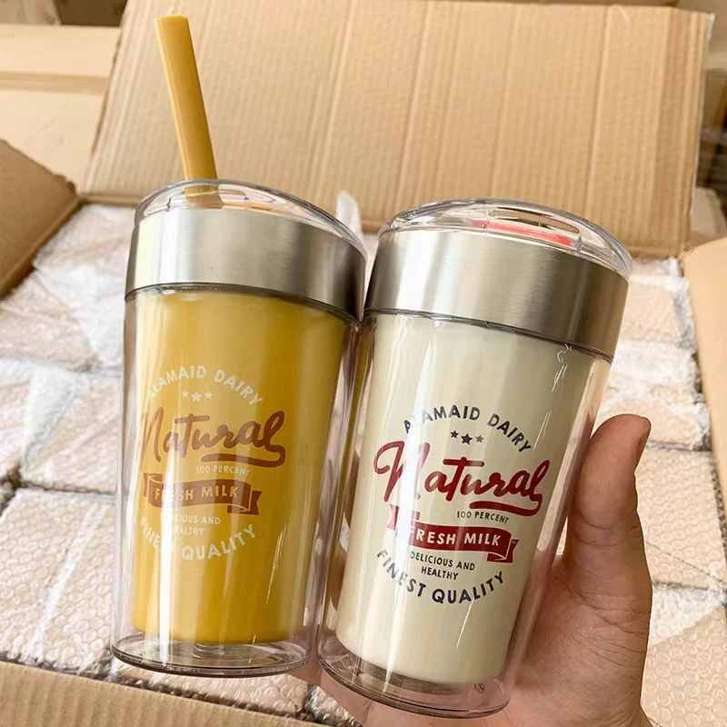 H71双层不锈钢保温杯两用