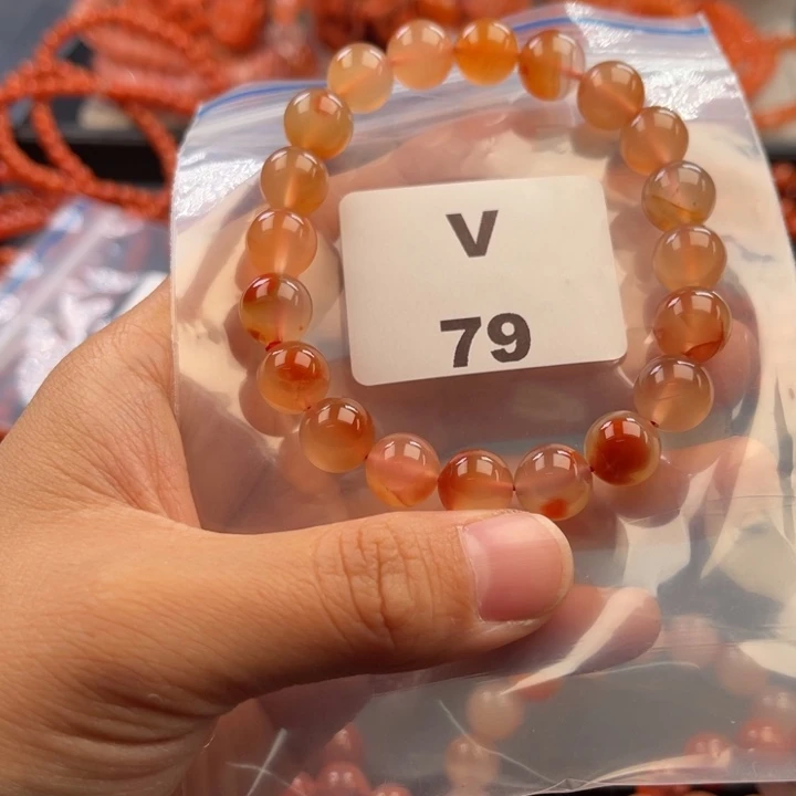 南红玛瑙未镶嵌多样性发货默认微瑕称重10mm