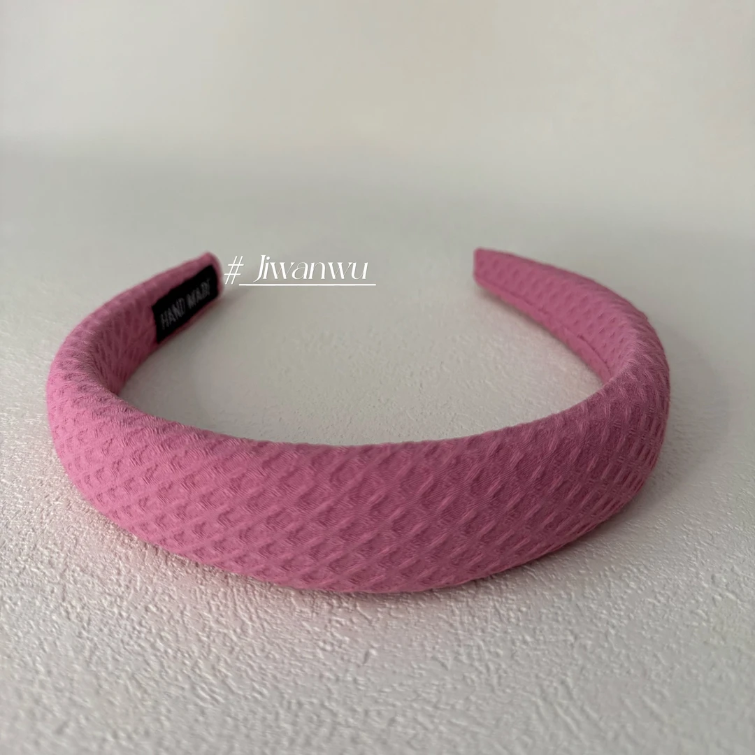 粉色海绵高级气质发箍高颅顶