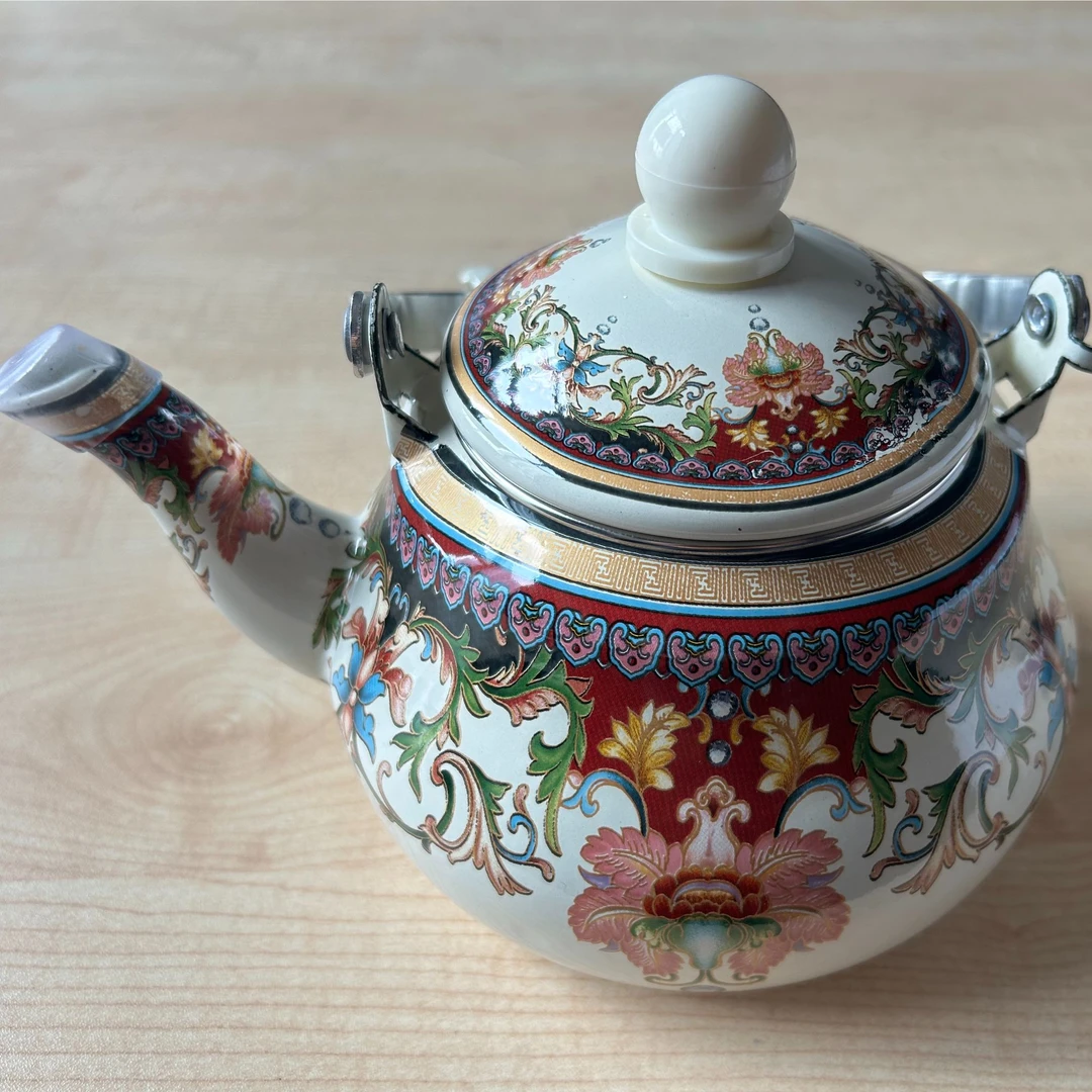 搪瓷壶加厚花茶壶茶壶珐琅彩搪瓷水壶茶壶茶具