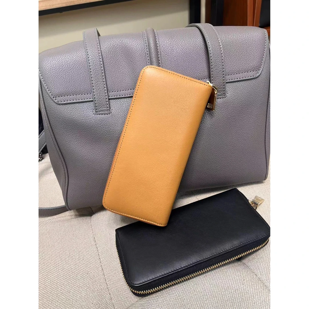 AZ.Jennie树膏头层牛皮钱包-Y9389