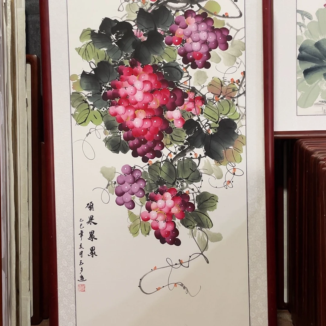 国画带框尺寸63*123厘米