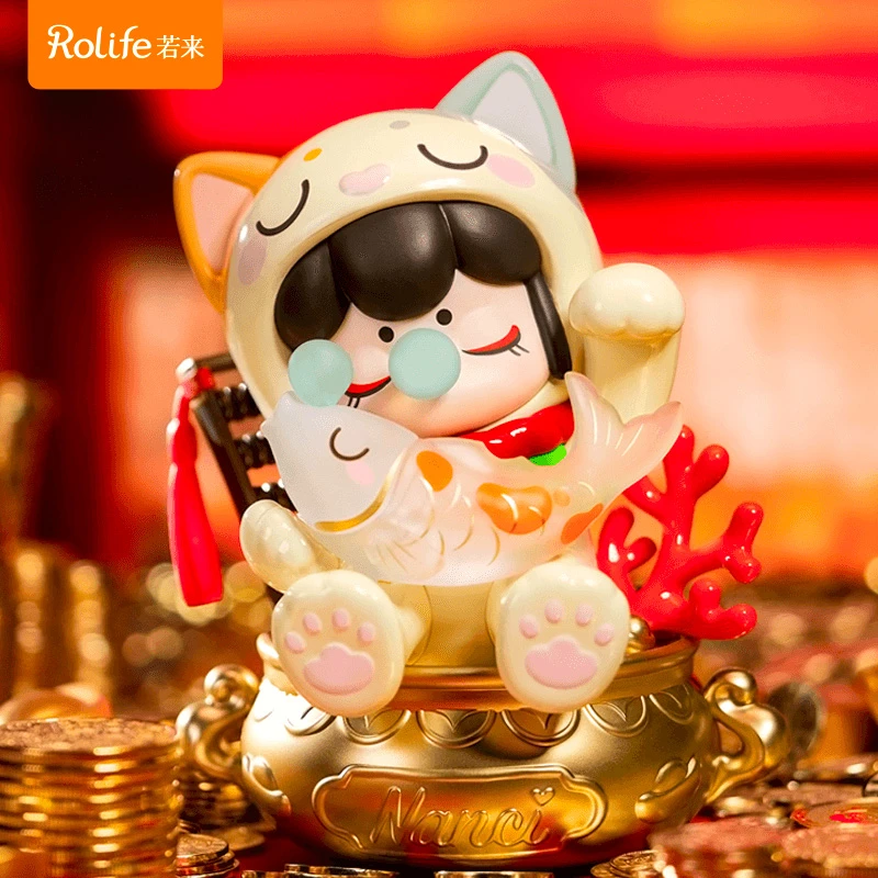 【Nanci招财猫手办】若来rolife囡茜招财猫手办盲盒潮玩礼物摆件