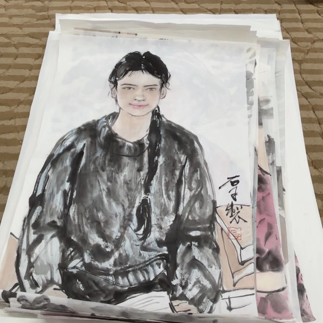 国画花鸟的翅膀是一个