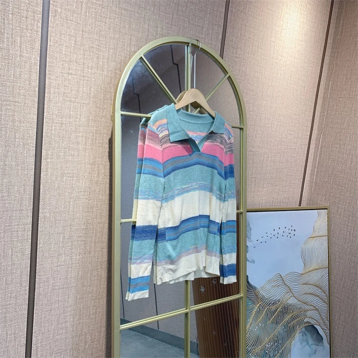 WW593浅蓝色条纹孕妇衣90-125