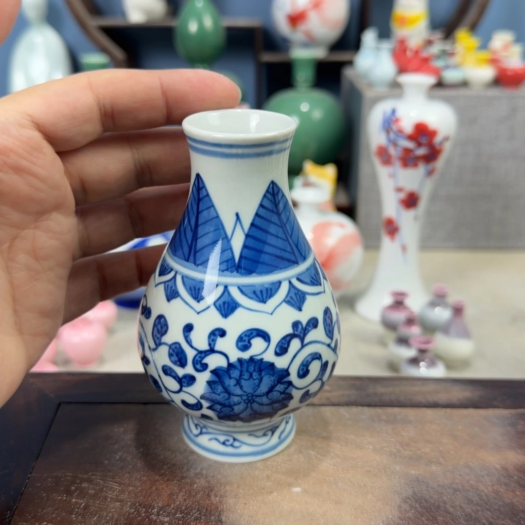 陶瓷手工小花器摆件