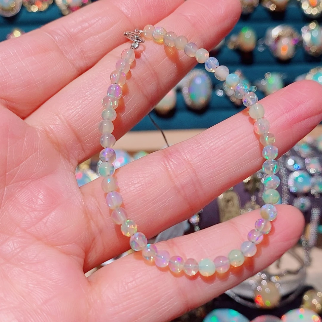 欧泊银S925镶嵌手链