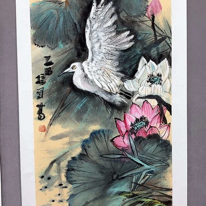 国画亲笔手绘放心去藏