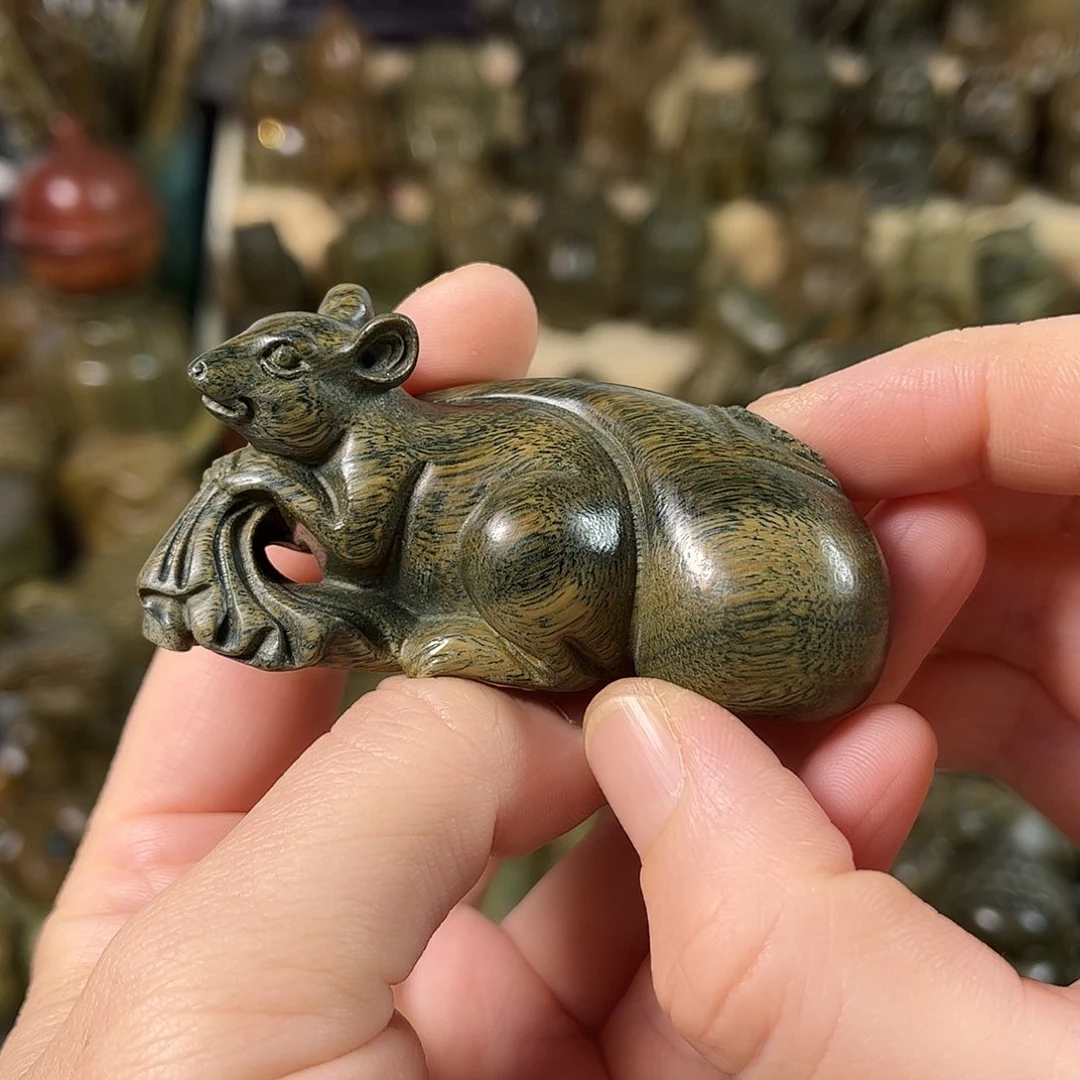 维腊木（绿檀）骑***城老鼠钱袋