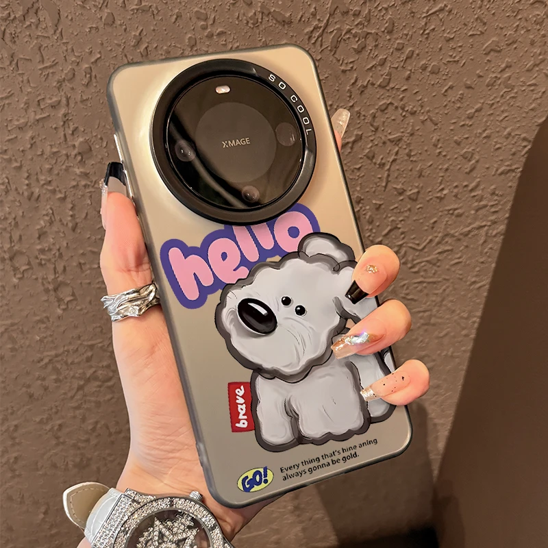 英文小狗适用华为mate80pro手机壳mate70air卡通可爱mate70小清新