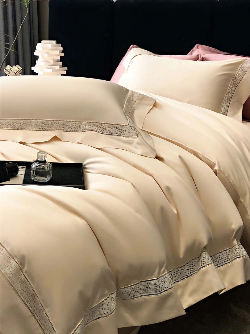 高档五星级酒店磨毛轻奢被罩160支全棉纯棉四件套高级感床上被套