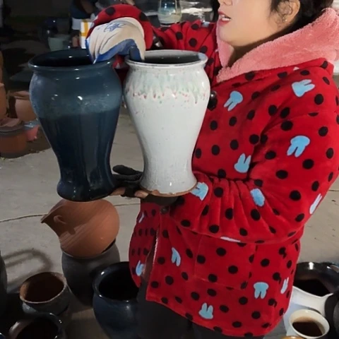 口14高26瑕疵盆子