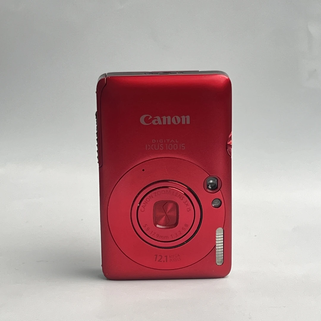 95新 Canon/佳能 ixus100红色精品1210万像素3倍变焦复古ccd