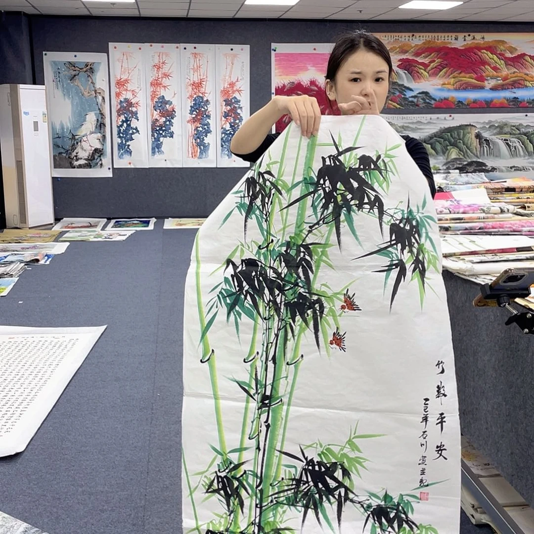 国画作品小姐姐放漏…