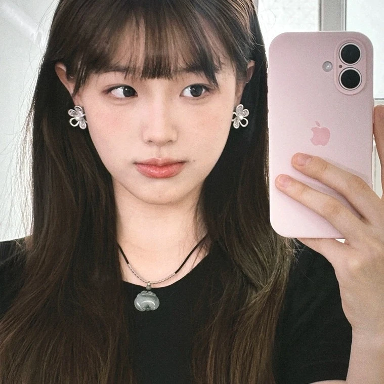 合金耳饰 不撞款设计韩系银色花朵耳环女2025新款感气质耳钉耳饰