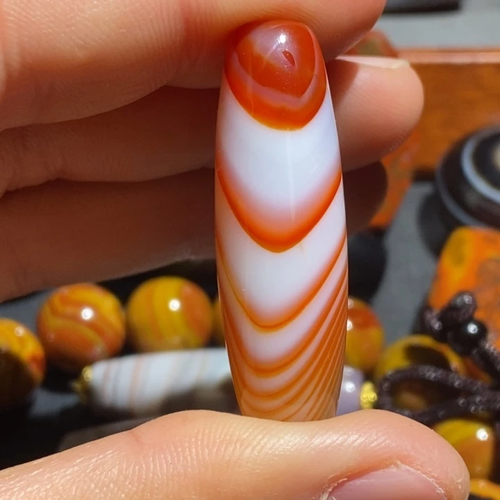 玛瑙/玉髓钛钢颈饰