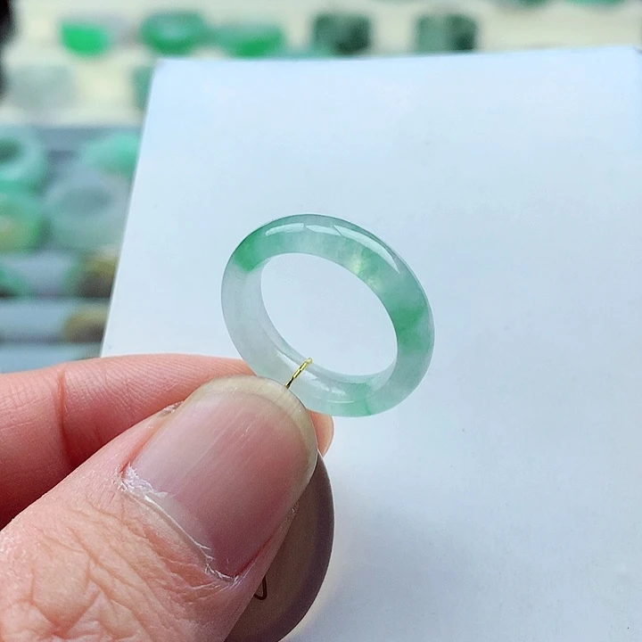 翡翠戒指未镶嵌8号圈