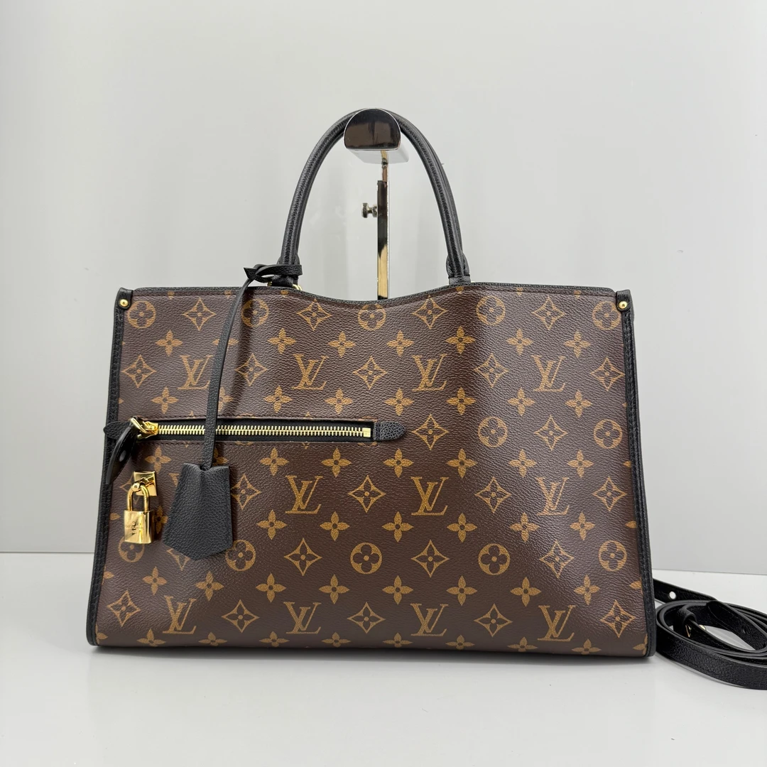 95新 LouisVuitton/路易威登 优选/Popincourt黑色机车包37×24×14