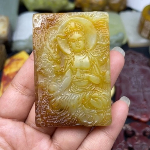 蛇纹石玉未镶嵌颈饰29