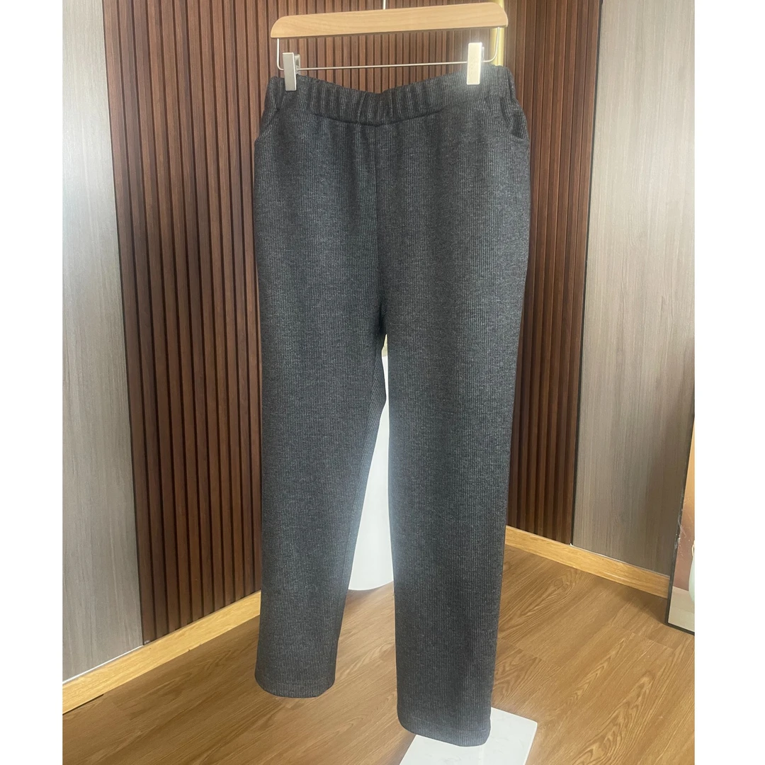 2025春季新款弹力休闲裤深灰色大码