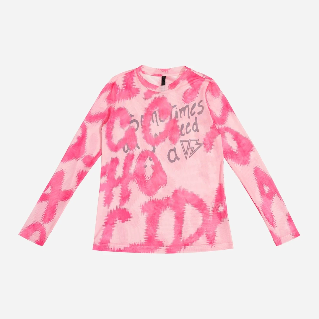 GGAHOLIDAY宽松休闲潮流街头彩色薄款皮肤衣长袖打底衫-152147