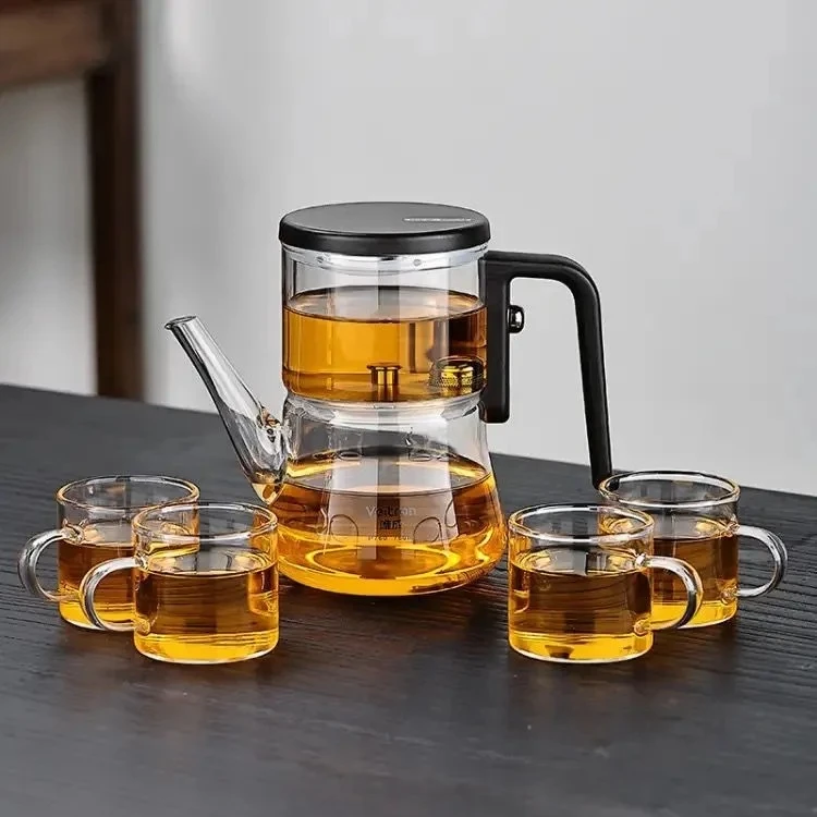 飘逸杯懒人自动泡茶神器玻璃功夫茶具磁吸无杆耐高温泡茶壶茶杯子