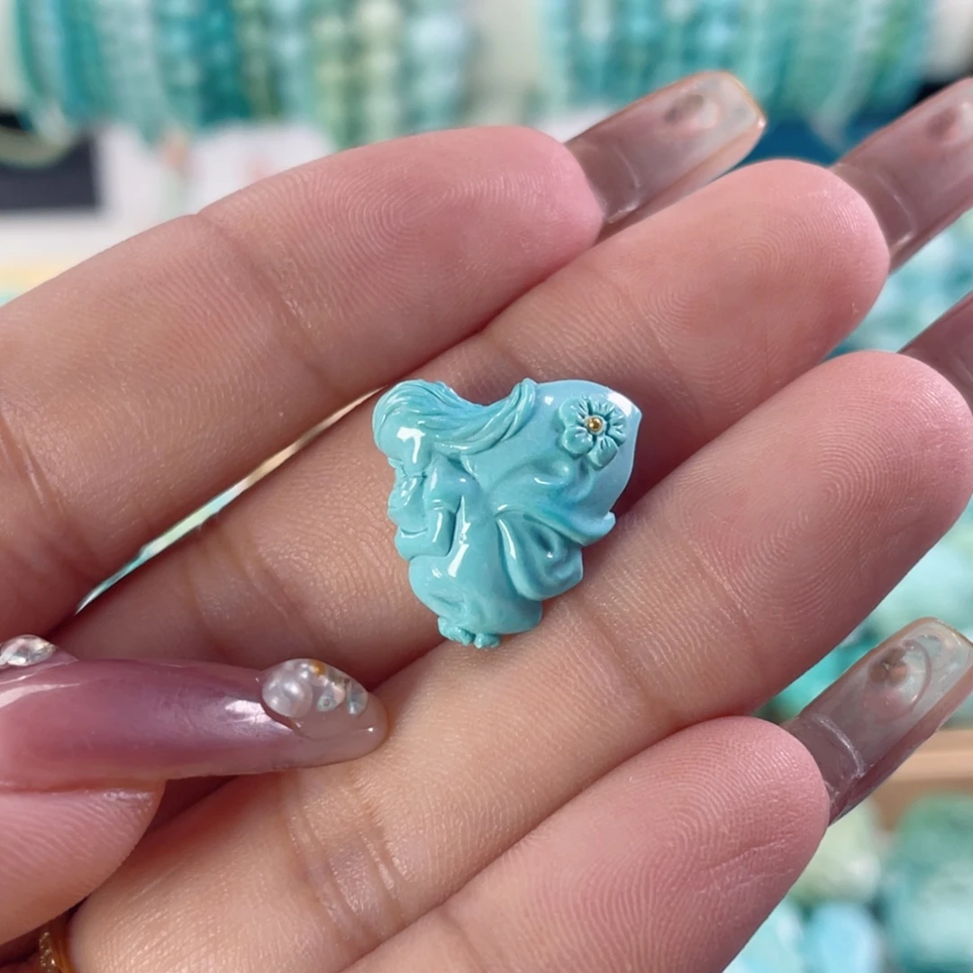 绿松石未镶嵌吊坠(不含链)