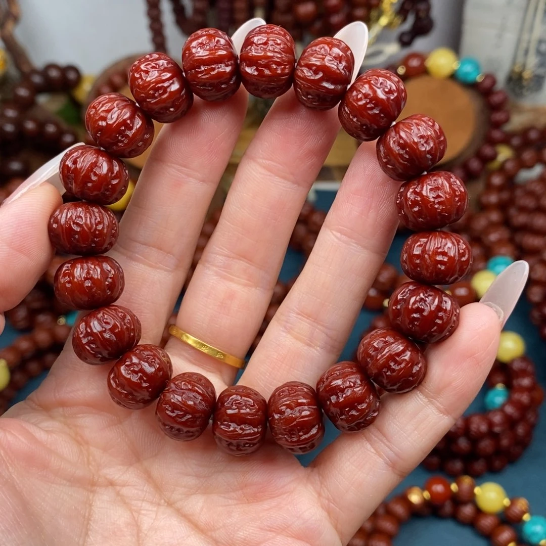 猴头核桃吊坠毕业八棱