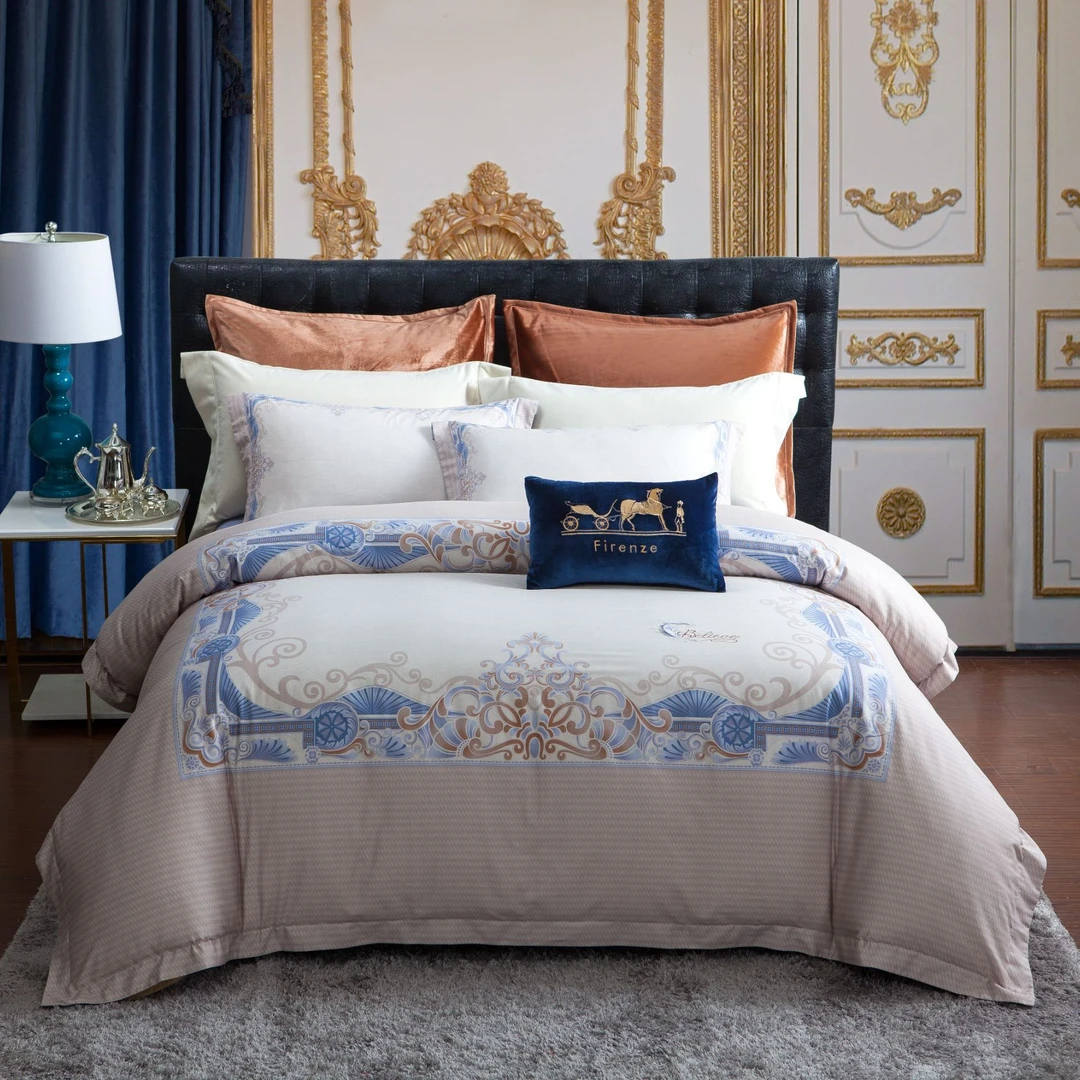 欧式古典风纯棉四件套床单全棉套件床品 秋冬元旦福利