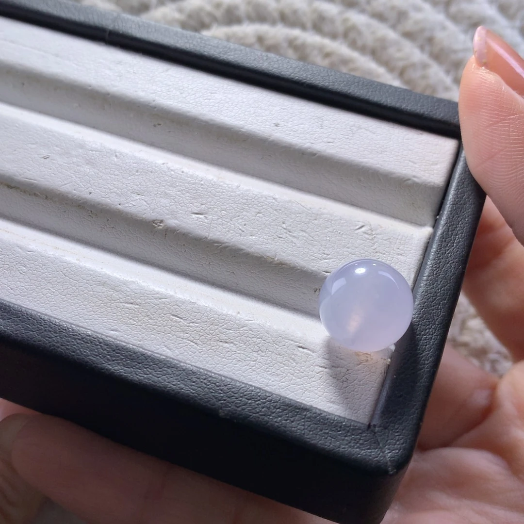 翡翠未镶嵌手链卡12冰紫