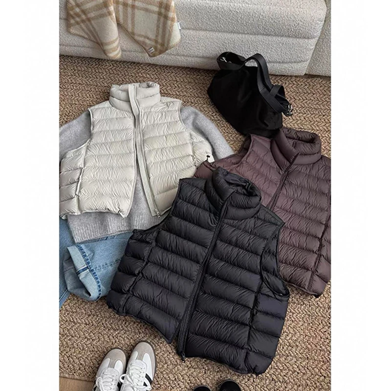 潮流拉链设计感立领无袖马甲女2026新款韩版宽松高级感显瘦衣服