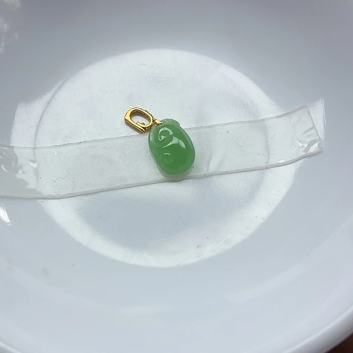 翡翠18K金镶嵌手链天然缅甸翡翠A货