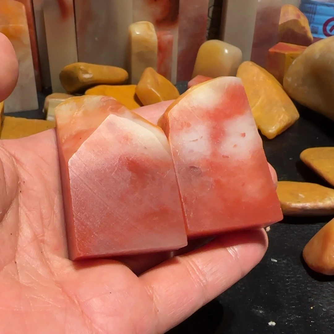 老挝石沐*斋印章片片，