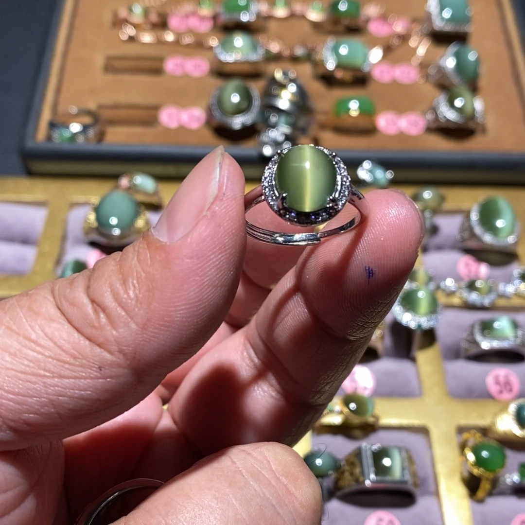 和田玉（碧玉）戒指未镶嵌