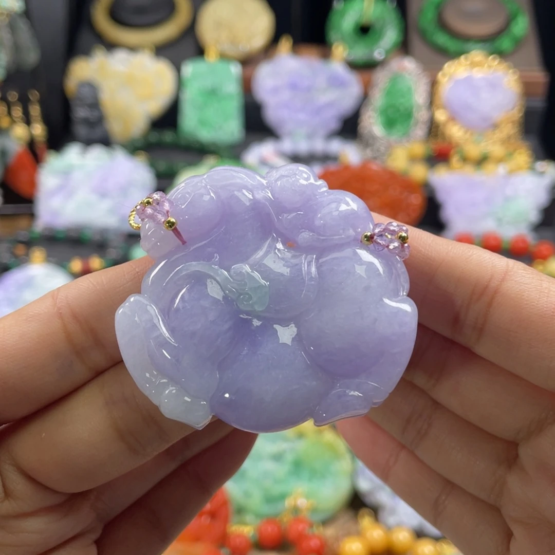 翡翠未镶嵌颈饰代编织