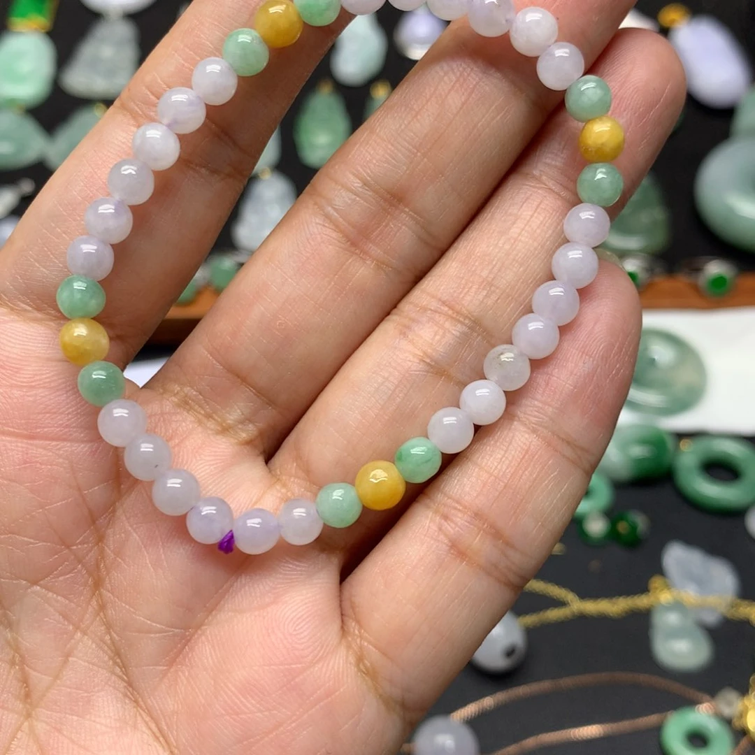未镶嵌手串翡翠有纹裂