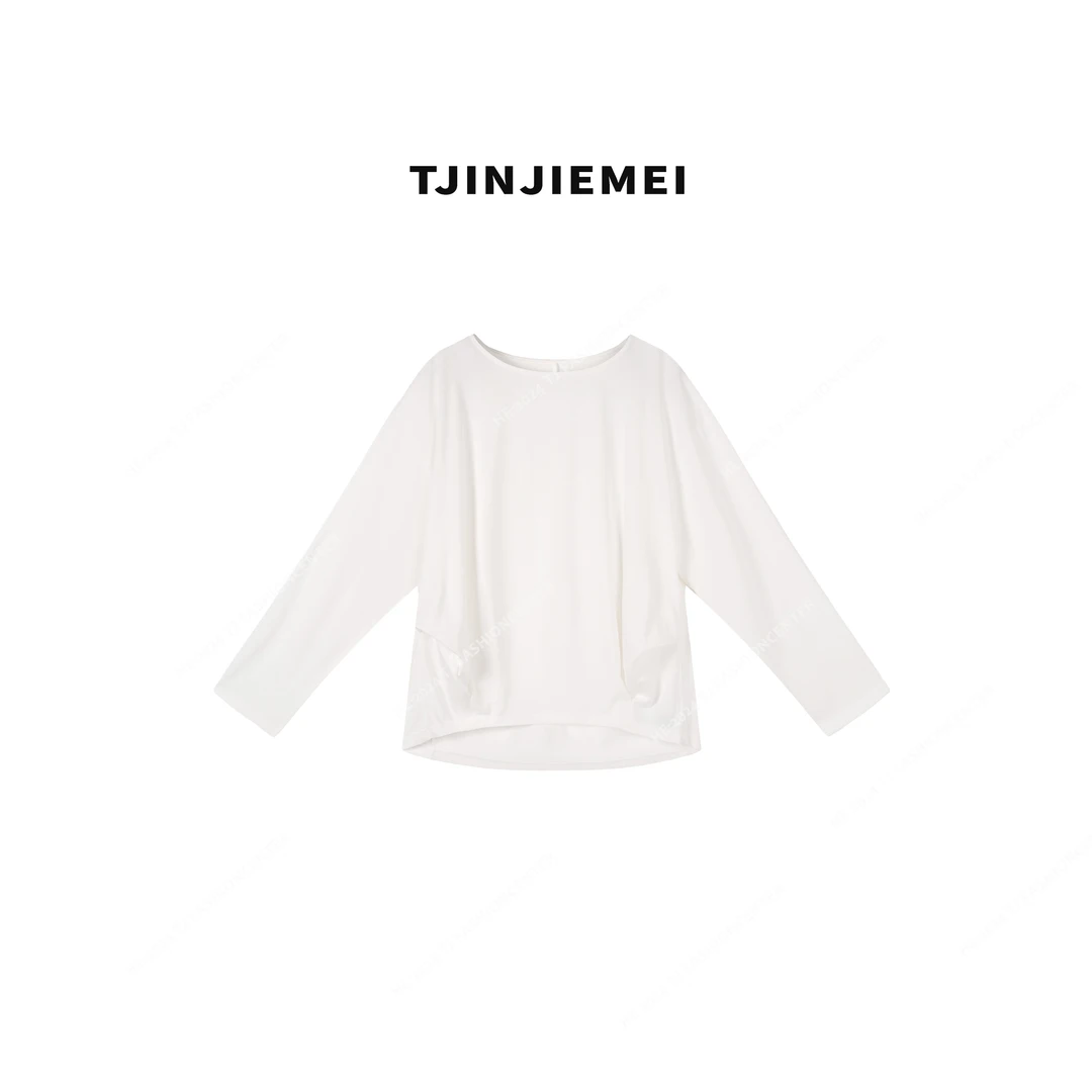 【T井姐妹】设计感圆领简约百搭T恤TX2503-TJ227