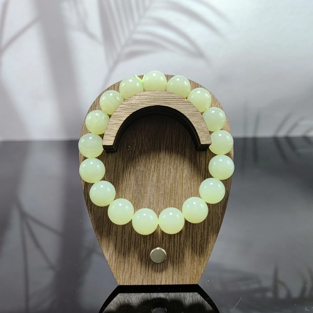 U和田玉圆珠手串（卡10）0334