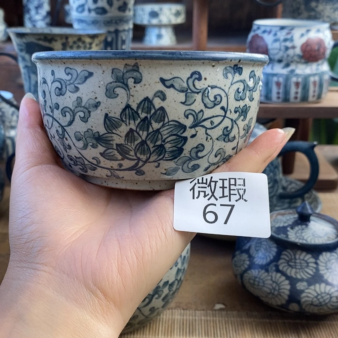 美***西陶手工手绘青花高温陶瓷
