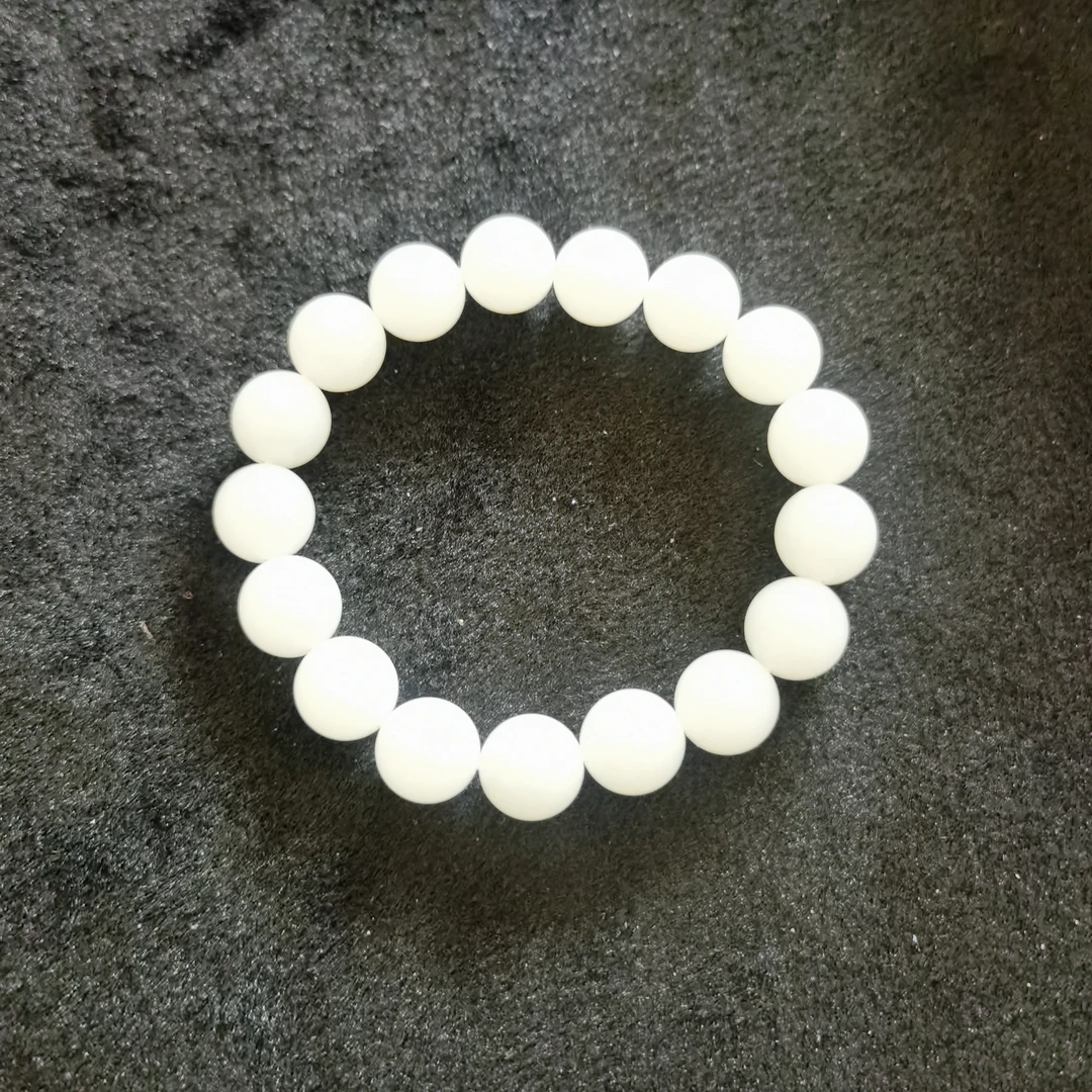 和田白玉13毫米圆珠手串53克