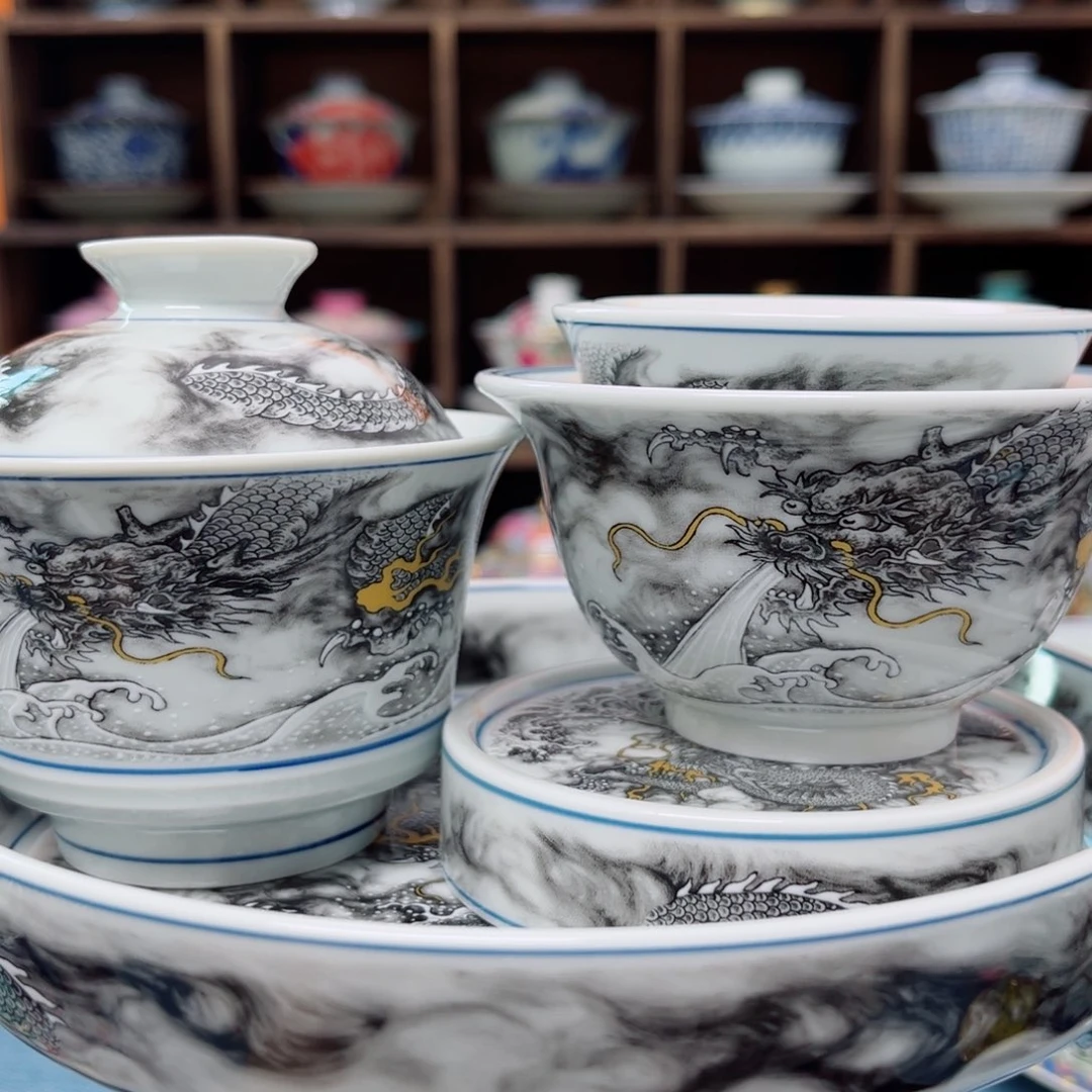 墨龙六件套浮力景德镇