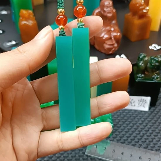 寿山石印石天青色