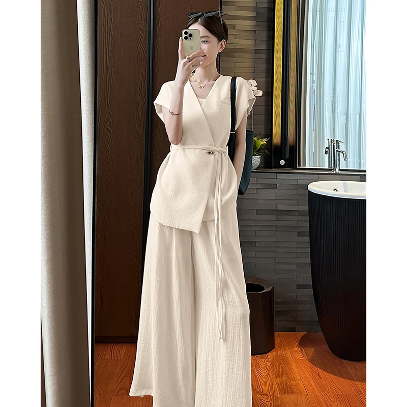 【浅浅专属】【两件套】【有里布】【送腰带】通勤办公室时尚套装女D2469