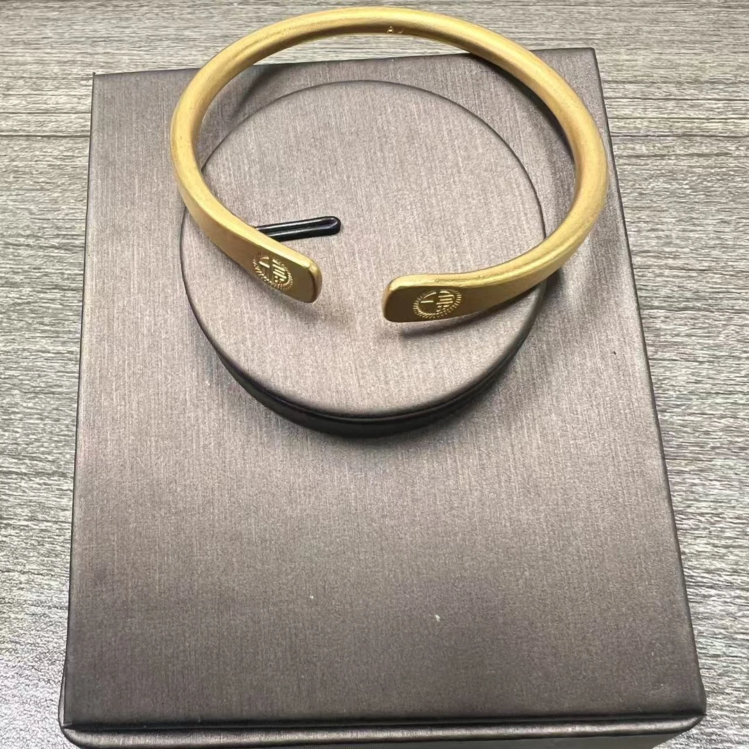 铜合金手镯 【专享】古法双福开口手镯c146JJ