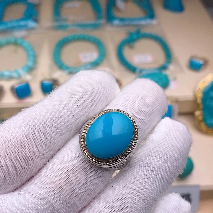 未镶嵌绿松石珠子