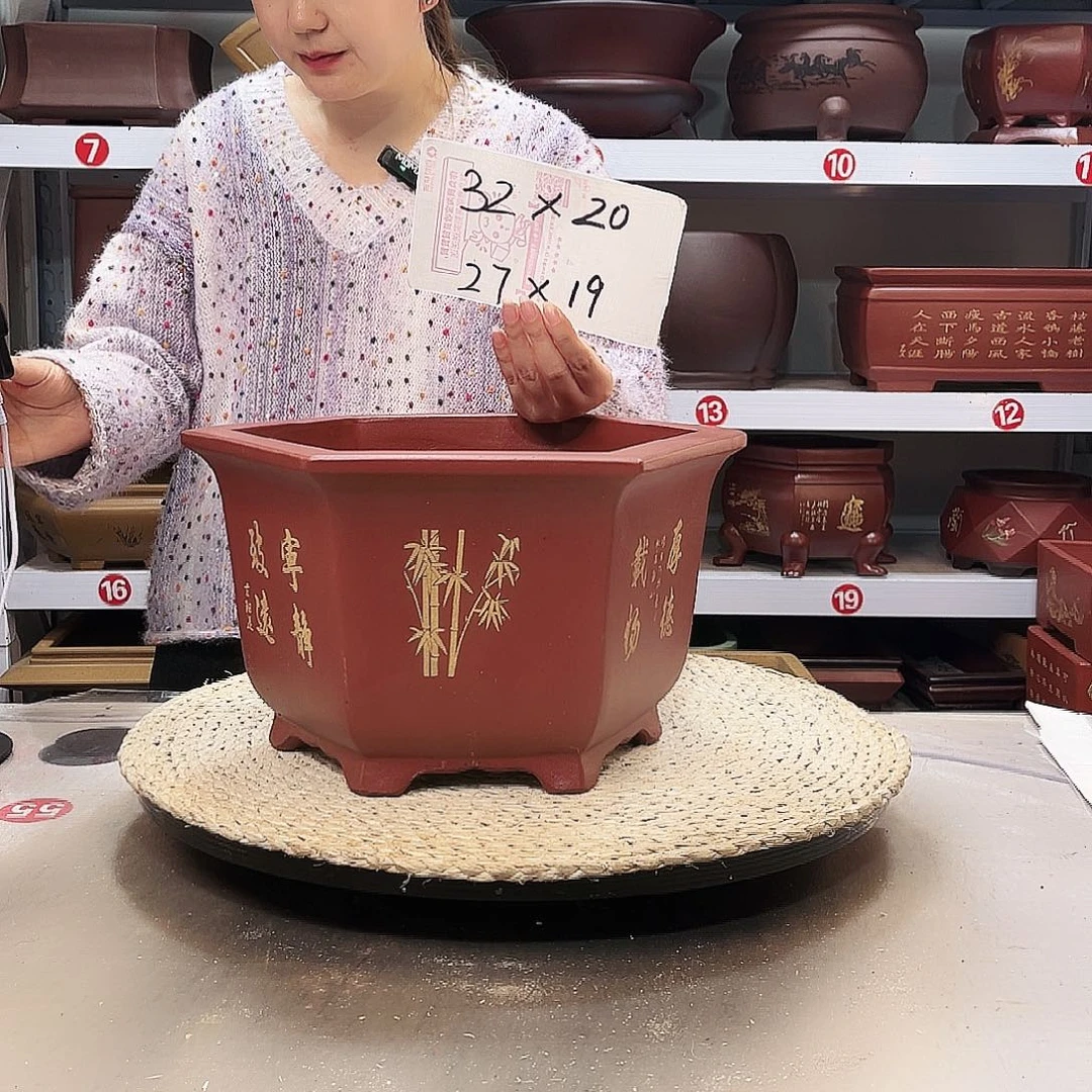 紫砂花盆紫砂花盆