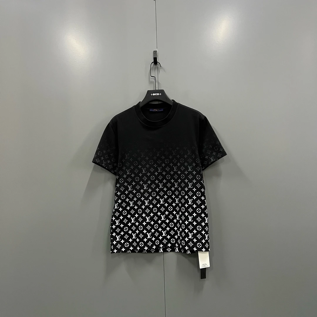 99新 LouisVuitton/路易威登 (ll) 渐变老花圆领短袖 M码/018284