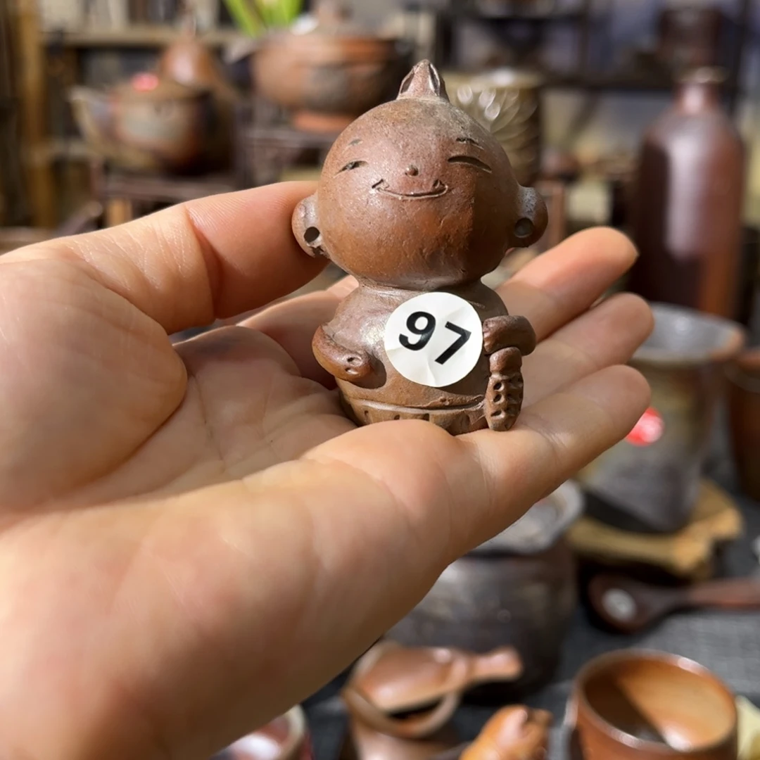 饭****粑脖子微窑纹茶具茶具